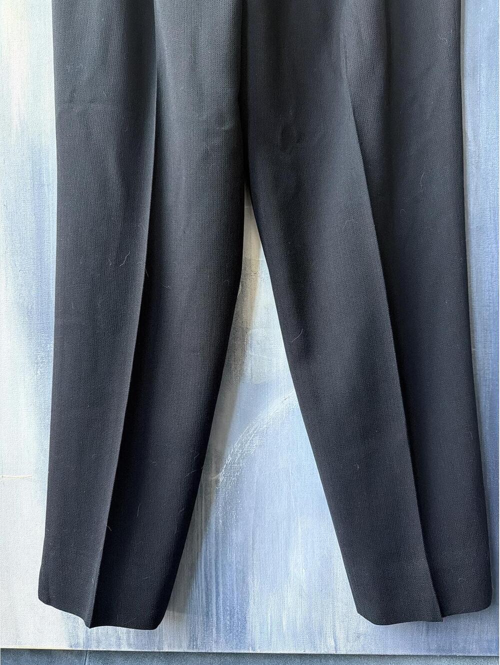 Vintage J'ENVIE Sport NY 100% Wool High Rise Pleated Trousers UK 14 - Picture 6 of 6